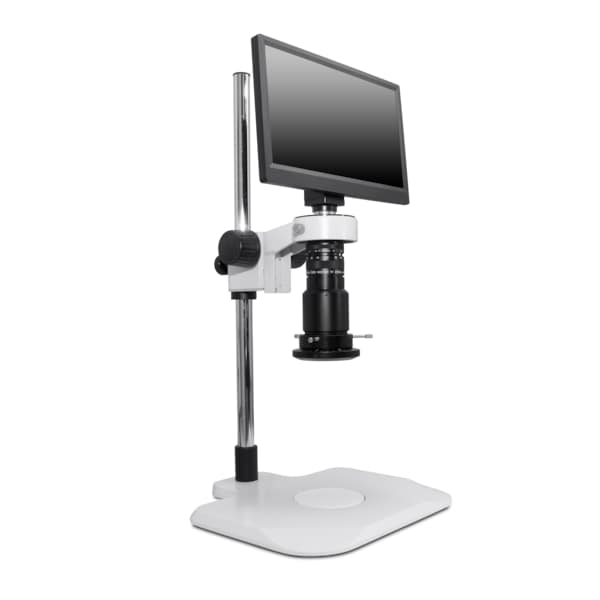Macro Digital Inspection System With LED Polarizing Light On Lab Stand